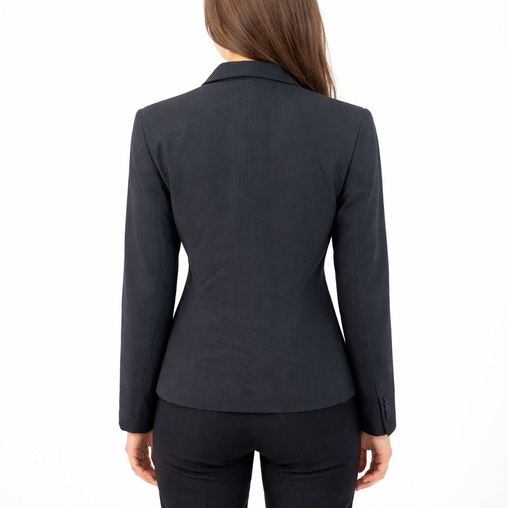 Vintage Talbots Black 1990s 100% Pure New Wool Blazer Size 6P - Picture 2 of 13